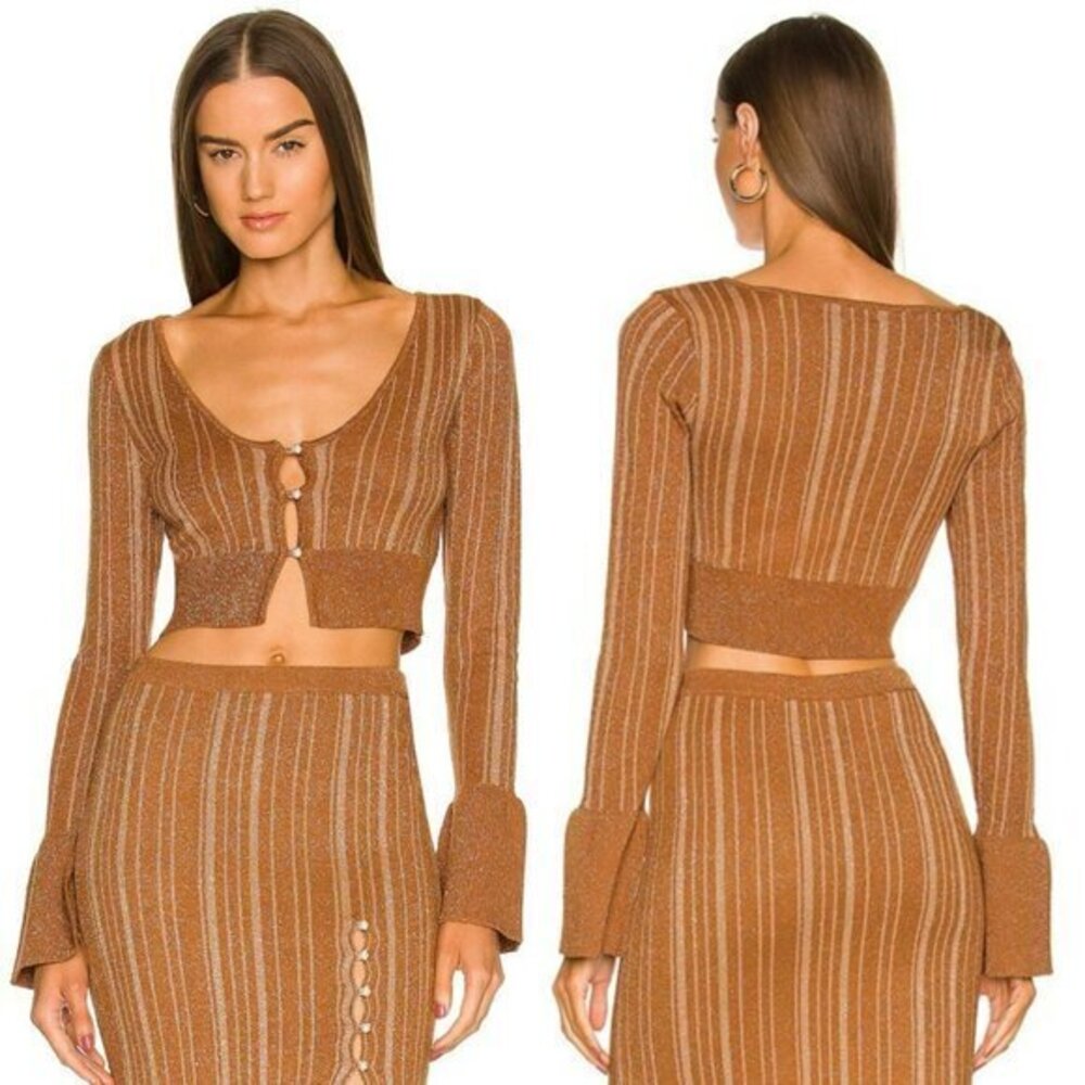 LPA Vance Mini Cardigan in Bronze